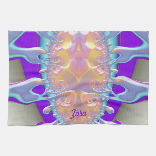 ZARA ~3D Paint Spill ~ Fractal Design ~ Theedoek (Horizontaal)