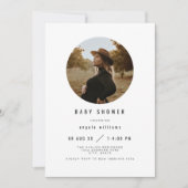 Zara - Eenvoudig modern, minimalistisch fotoBaby s Kaart (Voorkant)