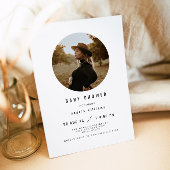 Zara - Eenvoudig modern, minimalistisch fotoBaby s Kaart