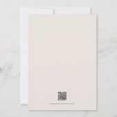 ZARA Eenvoudig Modern Minimalistisch Vierkant Foto Kaart (Achterkant)