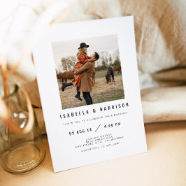 ZARA Eenvoudig Modern Minimalistisch Vierkant Foto Kaart