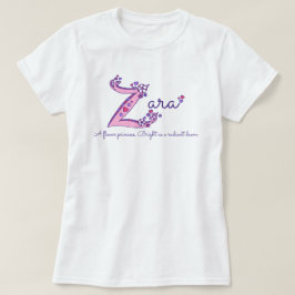 Zara girl's Z-naam betekent monogram shirt