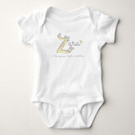 Zara meisjes Z naam betekent aangepaste t-shirt