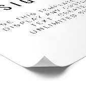 ZARA Modern minimalist - Aangepast bewerkbaar teke Poster (Hoek)