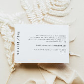ZARA Modern Minimalist Sans Serif Details Card Kaart