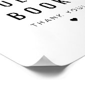 ZARA Modern minimalistisch teken ons gastenboek Poster (Hoek)