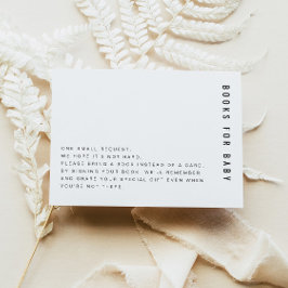 ZARA Modern Minimalistische Boeken voor Baby Kaart