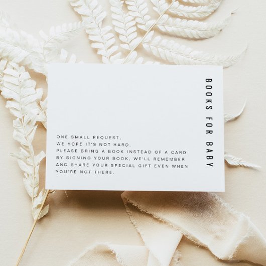 ZARA Modern Minimalistische Boeken voor Baby Kaart