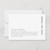 ZARA Modern Minimalistische Boeken voor Baby Kaart (Voorkant)