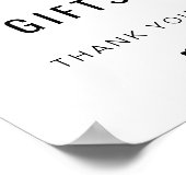 ZARA Moderne minimalistische Kaarten en cadeaubonn Poster (Hoek)