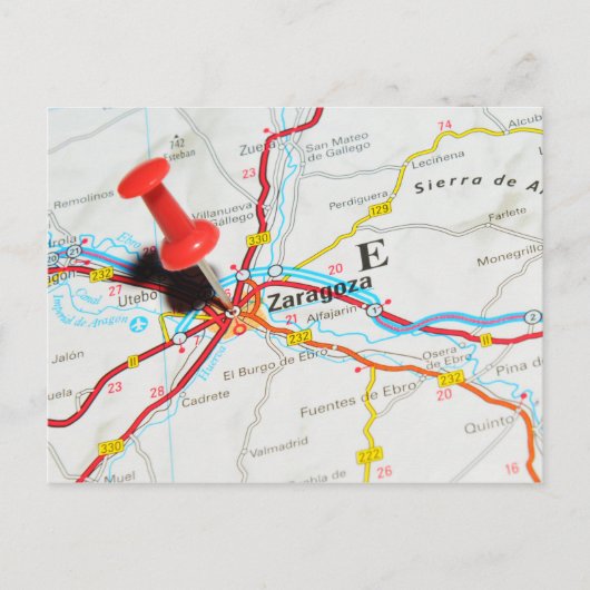 Zaragoza, Aragón, Spanje Briefkaart (Voorkant)