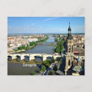 Zaragoza, Aragon, Spanje Briefkaart