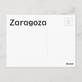 Zaragoza Briefkaart (Achterkant)