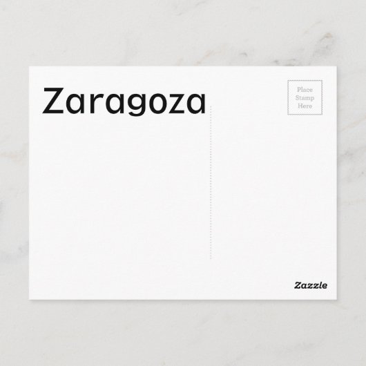 Zaragoza Briefkaart (Achterkant)