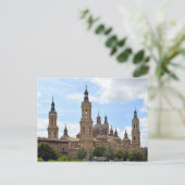 Zaragoza. Cathedraal van Onze Dame van de Pijler. Briefkaart (Staand voorkant)