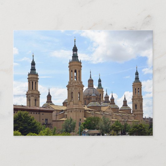 Zaragoza. Cathedraal van Onze Dame van de Pijler. Briefkaart (Voorkant)
