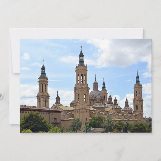 Zaragoza. Cathedraal van Onze Dame van de Pijler. Kaart (Voorkant)