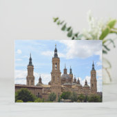 Zaragoza. Cathedraal van Onze Dame van de Pijler. Kaart (Staand voorkant)