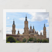 Zaragoza. Cathedraal van Onze Dame van de Pijler. Kaart (Voorkant / Achterkant)