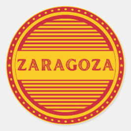 Zaragoza City Pride Embleem – Spaanse identiteit Ronde Sticker