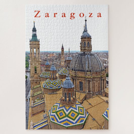 Zaragoza. De kathedraal van Onze Dame van de Pijle Legpuzzel (Verticaal)
