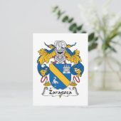 Zaragoza Family Crest Briefkaart (Staand voorkant)
