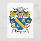 Zaragoza Family Crest Briefkaart (Voorkant)
