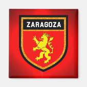 Zaragoza Flag Magneet (Voorkant)