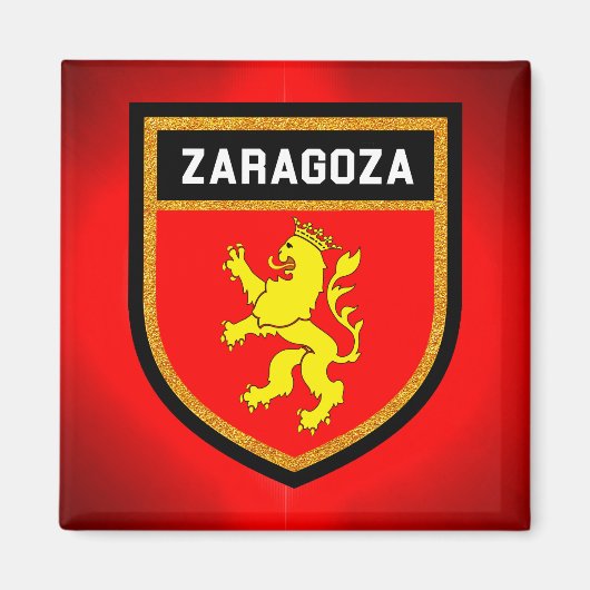 Zaragoza Flag Magneet (Voorkant)