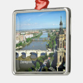 Zaragoza, schilderachtig foto van Spanje; Metalen Ornament (Links)