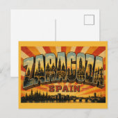 Zaragoza Spanje Basiliek van de Pilar Briefkaart (Voorkant / Achterkant)