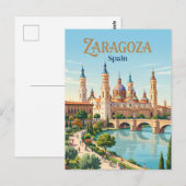 Zaragoza, Spanje Briefkaart (Voorkant / Achterkant)