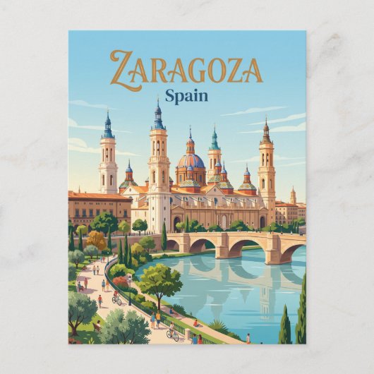 Zaragoza, Spanje Briefkaart (Voorkant)