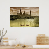 Zaragoza-Spanje II Poster (Keuken)