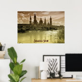 Zaragoza-Spanje II Poster (Thuiskantoor)
