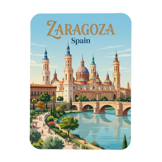 Zaragoza, Spanje Magneet (Verticaal)