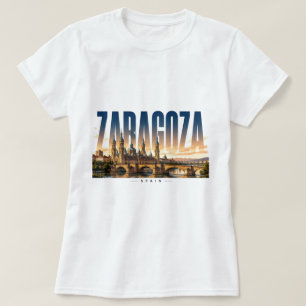 Zaragoza Spanje Middellandse Zee en Iberisch schie T-shirt