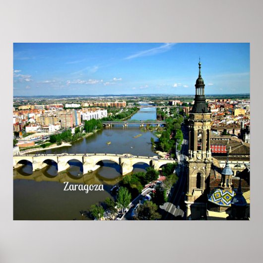 Zaragoza, Spanje Poster (Voorkant)