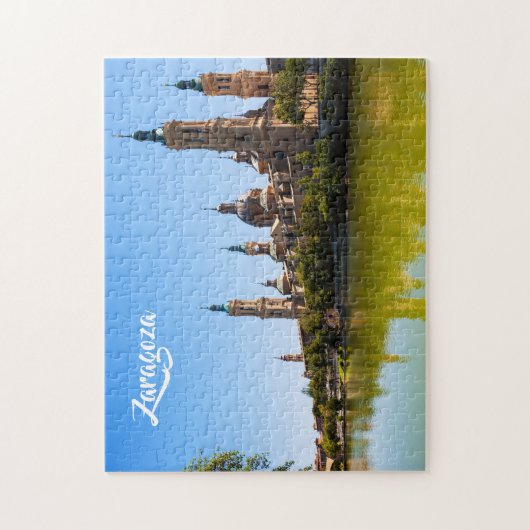 Zaragoza Spanje puzzels op aangepaste tekstfoto's (Verticaal)