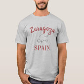 Zaragoza Spanje, stier 2 T-shirt (Voorkant)