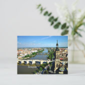 Zaragoza, Spanje - uitzicht van panoramiek Briefkaart (Staand voorkant)