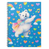 Zarah Dancing Polar Bear Notebook Notitieboek (Voorkant)