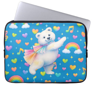 Zarah Dansende Ijsbeer Notebook  Laptop Sleeve