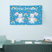 Zarah de dansende ijsbeer — Feestdecoratie  Spandoek (Beurs)