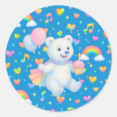 Zarah de dansende ijsbeer • stickers (Voorkant)