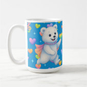 Zarah the Dancing Polar Bear Custom Party Cups Koffiemok (Links)