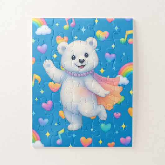 Zarah the Dancing Polar Bear Legpuzzel (Verticaal)