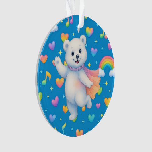 Zarah the Dancing Polar Bear —  Ornament (voorkant)