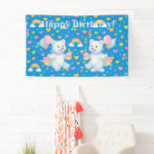 Zarah the Dancing Polar Bear — Party Décor Spandoek (Insitu)