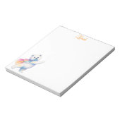 Zarah the Dancing Polar Bear | Personalized Notitieblok (Linkerzijde)